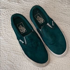 Slip on blue/green vans
